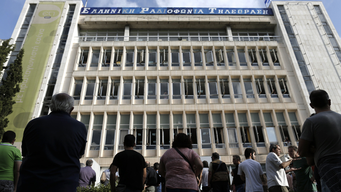 Employees seize Greek State TV and radio HQ after govt-announced suspension