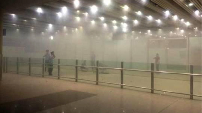 Wheelchair user blasts Beijing airport, injures himself