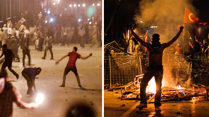 Erdogan lashes out at EU, UN over Egypt v Turkey unrest reaction