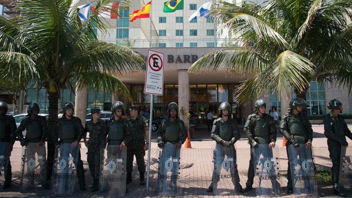 Rio deploys troops, navy ships ahead of hotly contested oil field auction