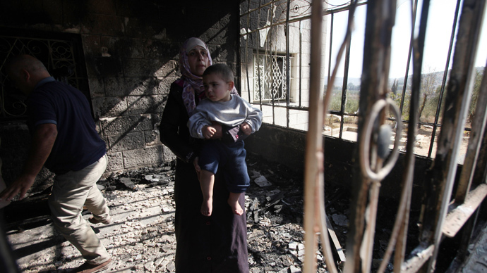 Five Palestinian children injured after Israeli settlers set fire to their home