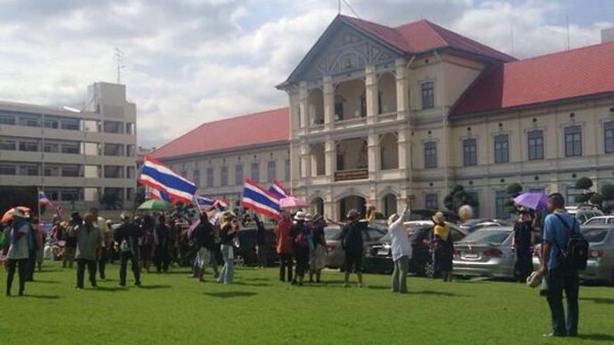 Thai protesters capture army HQ in countrywide anti-government protests