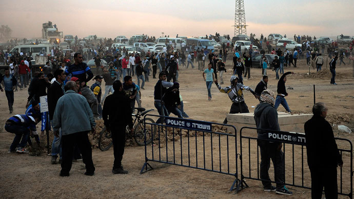 ‘Day of rage’: Police, protesters clash in Israel at plans to evict 40,000 Bedouins