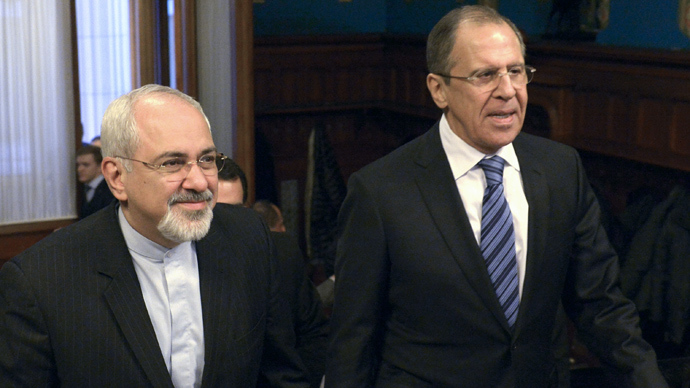 Russian Foreign Minister Sergey Lavrov, right, and Iranian Foreign Minister Mohammad Javad Zarif (RIA Novosti)