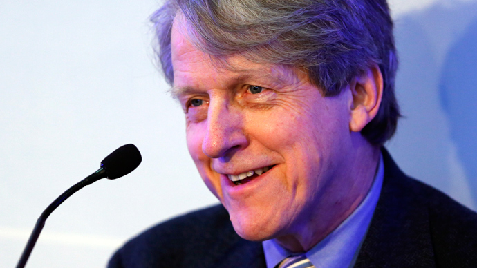 Robert J. Shiller, Sterling Professor of Economics at Yale University attends a session at the annual meeting of the World Economic Forum (WEF) in Davos January 24, 2014. (Reuters / Denis Balibouse)