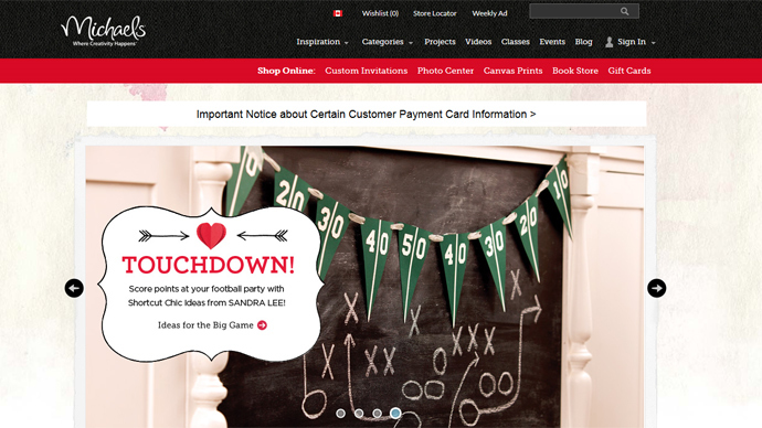 Michaels investigating possible breach of credit card data