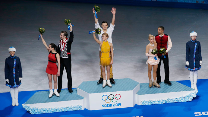 Russia Figure Sochi 2014 Olympics: Russia wins gold, silver in figure skating pairs ...