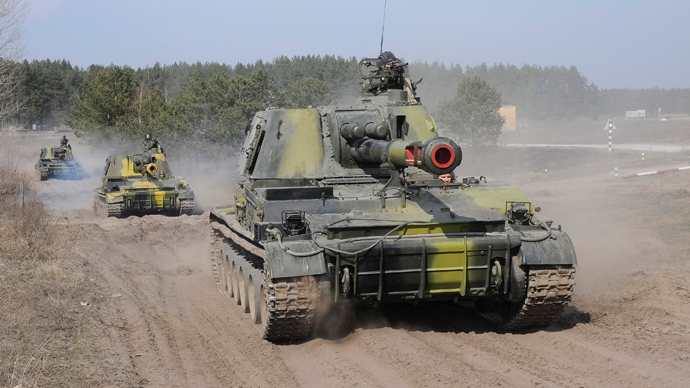 Tensions rise as Ukraine’s military hardware pulls up to eastern border with Russia