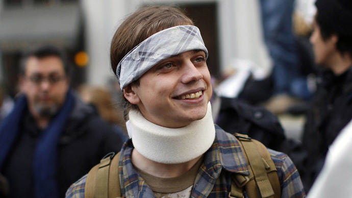 Oakland will pay $4.5 million to injured Occupy activist <b>Scott Olsen</b> - occupy_scott_olsen