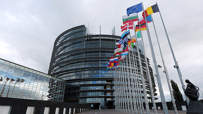 A general view of the Louise Weiss Building, headquarters of the European Parliament, in Strasbourg. (AFP Photo / Frederick Florin)