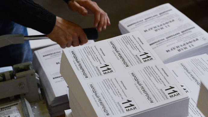 2 southeast Ukrainian regions to hold referendum May 11 as planned