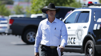 Ryan Bundy, son of rancher Cliven Bundy, arrives to file a criminal complaint against the Bureau of Land Management at the Las Vegas Metropolitan Police Department in Las Vegas, Nevada May 2, 2014. (Reuters/Mike Blake)