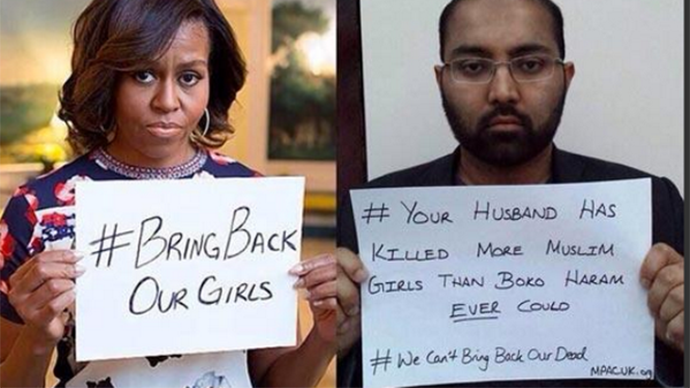 'My husband kills kids with drones': Michelle Obama's viral pic fuels anti-drone campaign