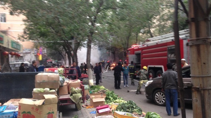 Dozens killed as blasts rock open market in northwestern China (PHOTOS)