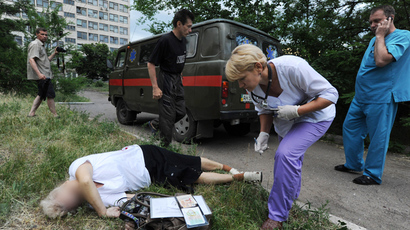 8 killed in admin HQ blast as fighter jets deployed to Lugansk, Ukraine (VIDEO)