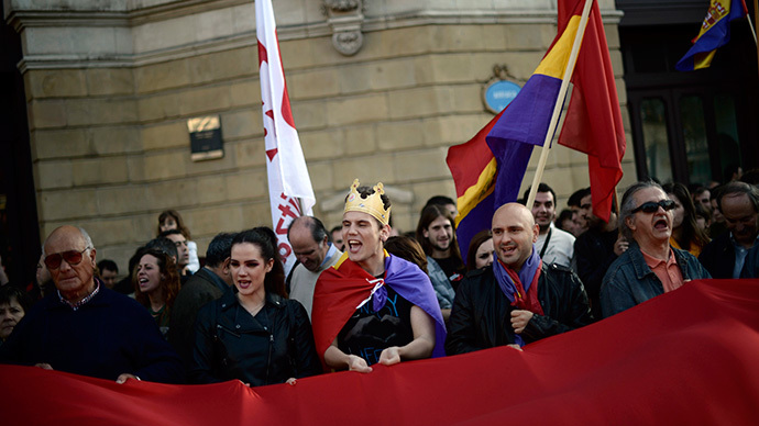 Image result for spanish protest for referendum