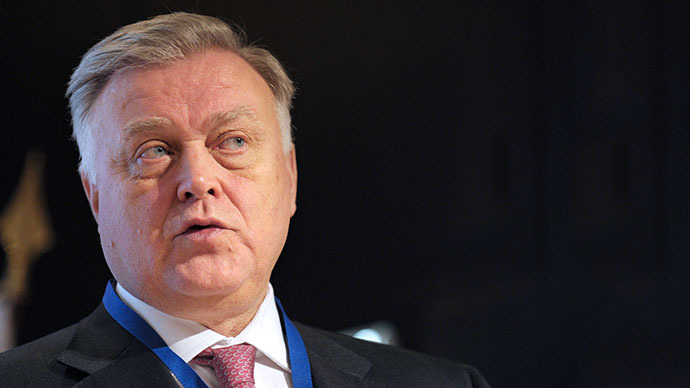 The head of state-run monopoly Russian Railways Vladimir Yakunin (AFP Photo / Eric Piermont)