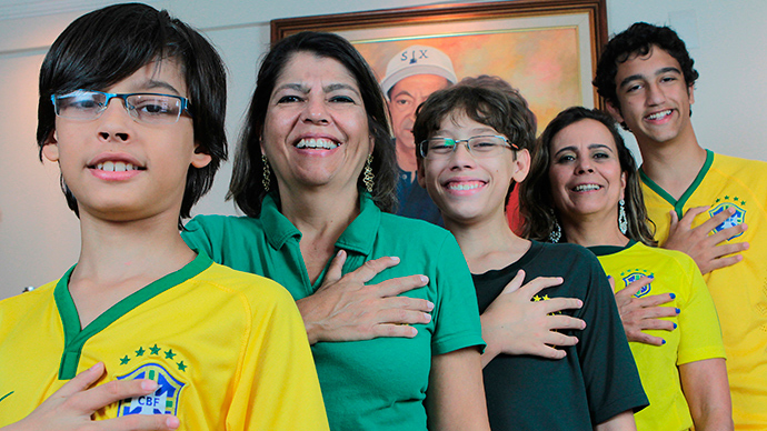 Fingers crossed! Six-fingered family hopes luck will bring Brazil 6th World Cup