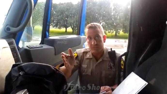 Truck driver pulls over trooper for speeding (VIDEO)
