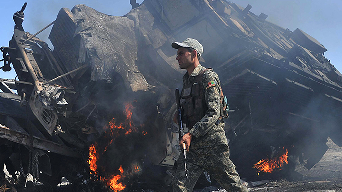 At least 4 NATO troops reported killed in Afghan suicide bombing