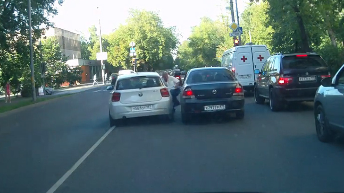 Caught on dashcam: Douchebag driver runs over elderly man, checks for damage after skills remark (VIDEO)