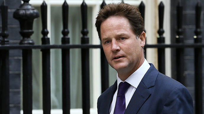 Britain's deputy prime minister Nick Clegg (Reuters / Stefan Wermuth)