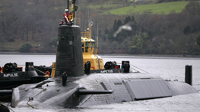A British Royal Navy Vanguard class Trident Ballistic Missile Submarine. (Reuters / David Moir)
