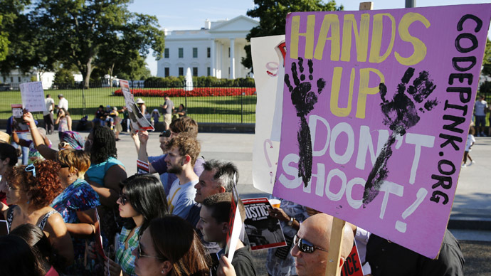 Washington, DC protesters block streets in Michael Brown solidarity march