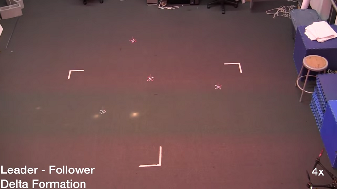 Nano drone swarm: Advanced tiny quadrotors stabilize mid-air, fly in ...