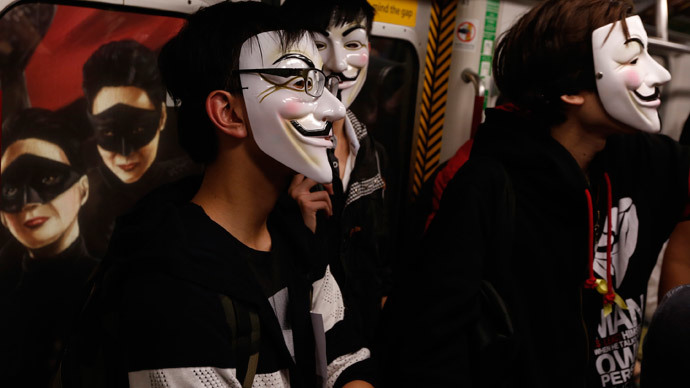 Riot police on standby for London Million Mask March