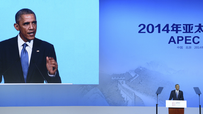 President Obama pushes for secretive trans-Pacific trade deal in China