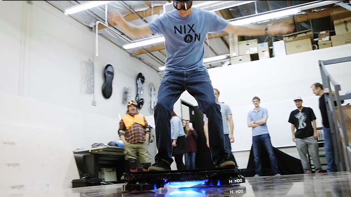 #1 skateboarder Tony Hawk test-rides first real hoverboard ...