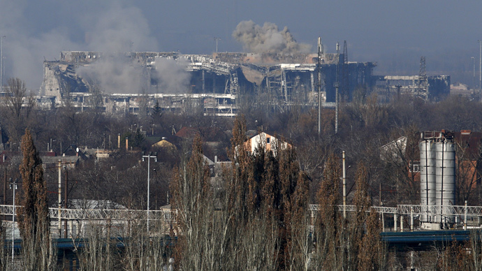E. Ukrainian rebels say they now control Donetsk airport — RT News