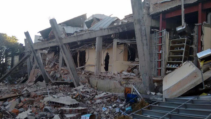 Gas explosion at Mexico City children’s hospital kills 2, injures 53
