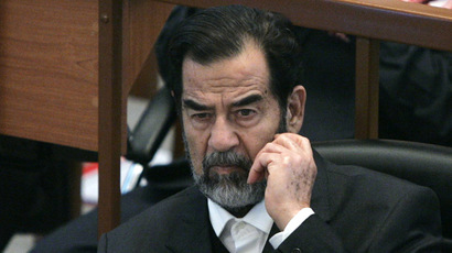 FILE PHOTO: Ousted Iraqi President Saddam Hussein. (Reuters/Nikola Solic)