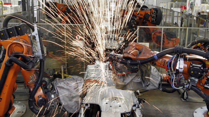 Robots rising: Automated workforce rapidly gaining on humans, will push labor costs down – report