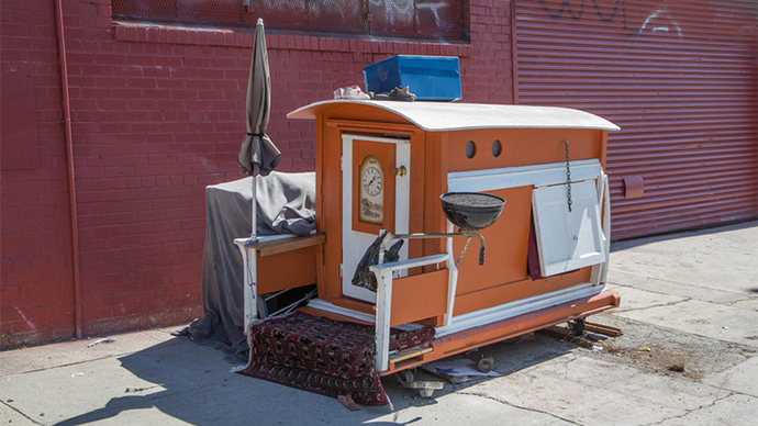 tiny houses california homelessness gets new 40 solution photos rt america