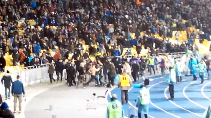 'Rabid dogs, militiamen': French condemn ultras attack on fans in Kiev