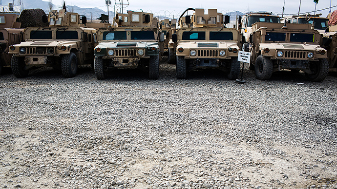 US Humvees (Reuters / Lucas Jackson)