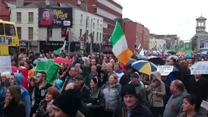 Irish water struggle: Thousands to march against ‘ideologically-driven’ water charges