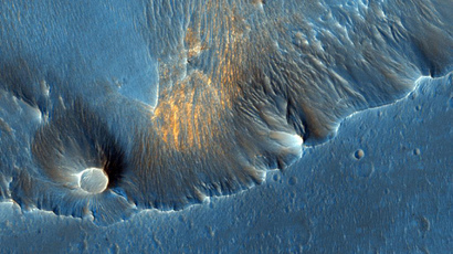Hematite in Capri Chasma (Image Credit: NASA / JPL-Caltech / University of Arizona) 