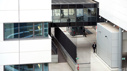 A general view shows an entrance gate in the north part of the compound of the German Federal Intelligence Agency (BND) (Reuters / Soeren Stache)