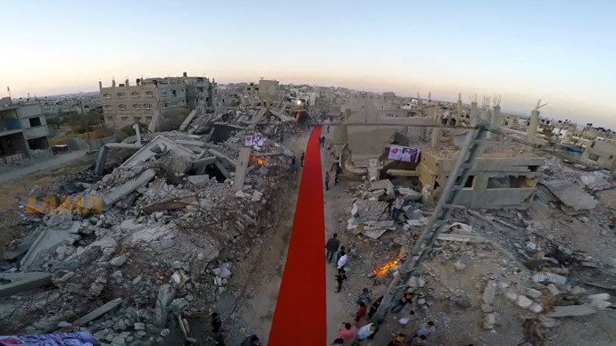 'Like spilled blood': 1st ever Gaza film festival rolls out red carpet among ruins