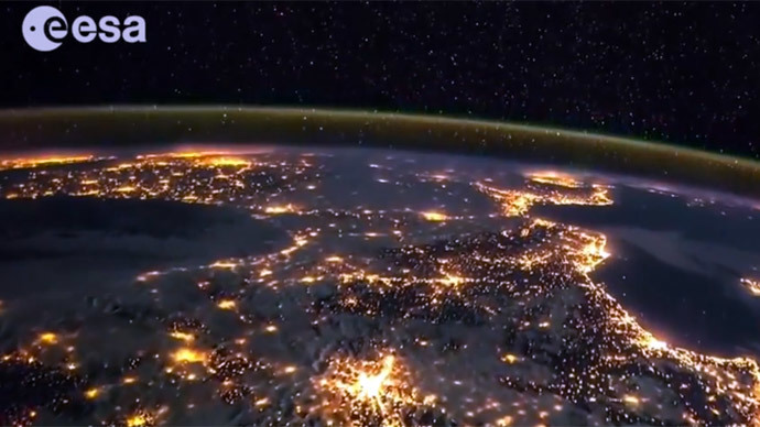 Breathtaking timelapse video shows nightlight Earth from space