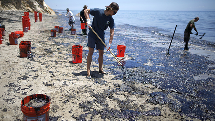 Volunteers strive to clean CA beaches, save wildlife after massive oil spill (PHOTO, VIDEO)