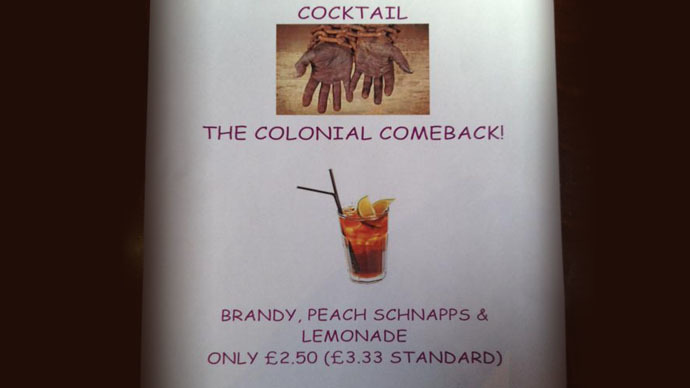 ‘Racist’ Oxford Union cocktail advert sparks race row