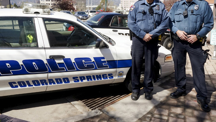 Police car swallowed up by massive sinkhole in Colorado (VIDEO)