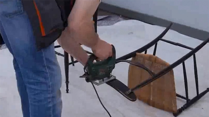 Punked by lawyers: Video of 'divorced man' cutting stuff in half turns out to be viral stunt