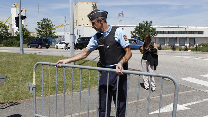 French gas factory attack