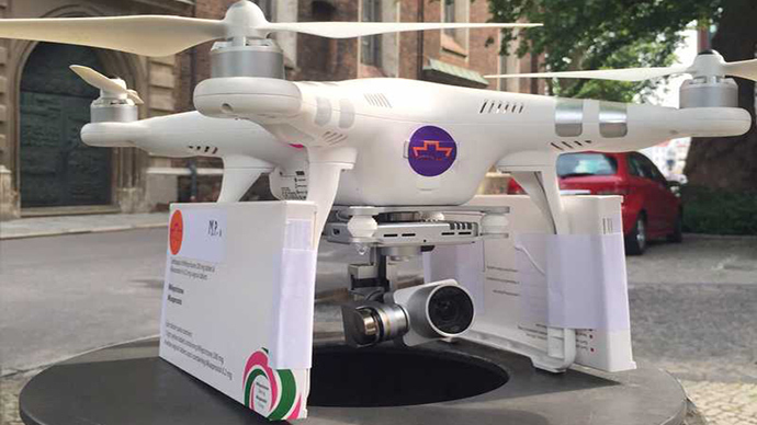 ‘Abortion drone’ delivers pregnancy-terminating pills to Polish women (VIDEO)